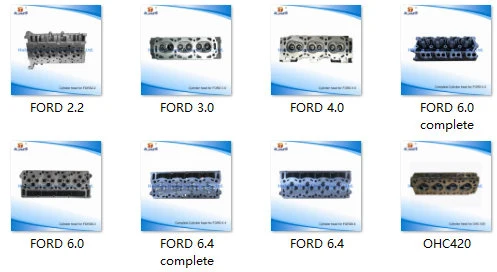 Auto Engine Cylinder Head for Ford 3.0L Ddg35 V6 C#E6ae/C#F6de Mondeo Focus Caf488q2/Caf488q1 Lf 2.0L/Focus 1.8L Lfcaf488q0/Scorpio Xd3/P2.5D/Rocam 1.6/Ford 6