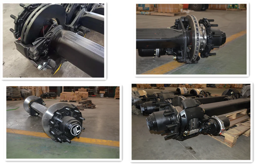 Manufacturer OEM 150mm Square Beam 13t Disc-Brake Type Axle Trailer Part for Trailer Truck Axle
